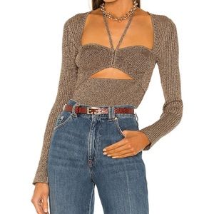 Alexia Long Sleeve Top in Dune Chocolate
JONATHAN SIMKHAI